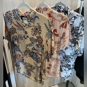 3 Pack Short Sleeve Button Down Shirts